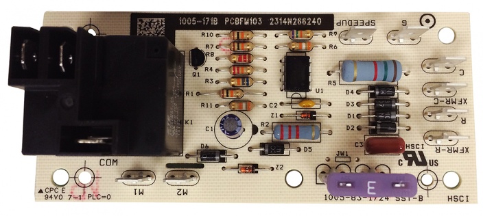 Fits Goodman, Amana, and Janitrol. Replaces obsolete part numbers PCBFM131S, M0385303, M0385305, and B1370735.